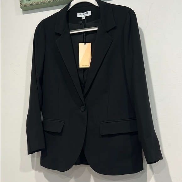 Of Mercer New York Black Blazer single button size 6 women’s new with tags - Picture 4 of 6